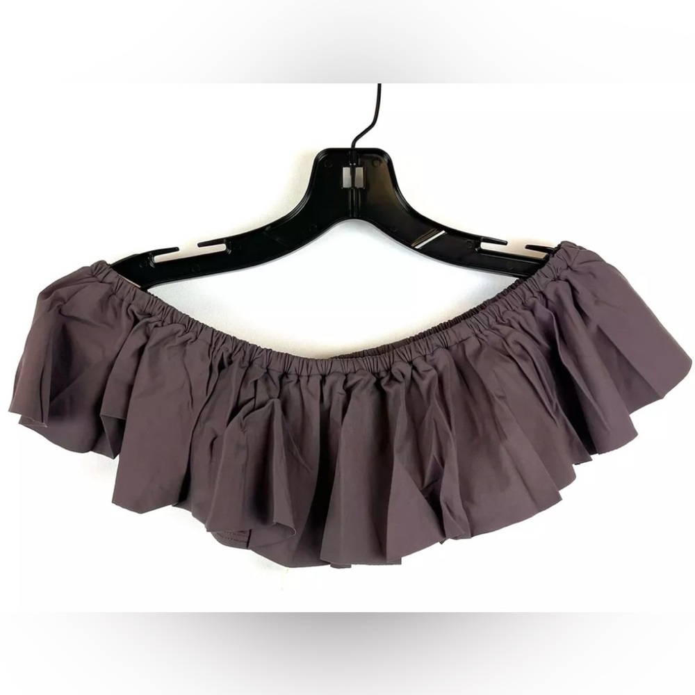 L Space Women’s Hey Girl Bandeau Ruffle Bikini Top Size Small